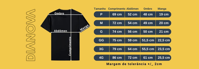 Tabela de Medidas Dianova